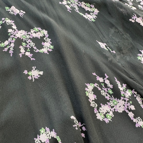 LoveShackFancy Kover Navy Midnight Blue Bow Print Dress - Size 8 - EUC - Picture 8 of 12